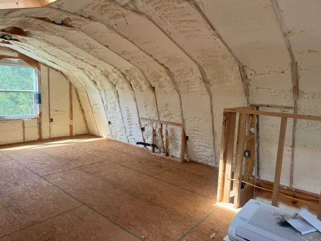 attic insulation spray foam